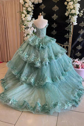 Katie | Discover Stunning Green Quince Dresses for Your Fairytale Moment - Mint Green - PromDressClub